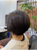 襟足の生え癖を馴染ますドライカット　8