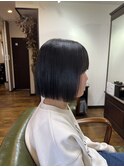 縮毛矯正　ボブ　切りっぱなしストレートボブストレート