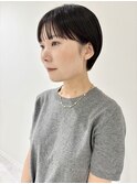 マッシュショート/ワイドバング/大人ショート