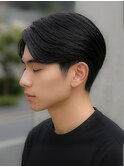 スーツ短髪ツーブロック束感モテる黒髪イメチェンパーマ流行