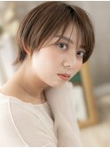 マッシュウルフショートステップボーンカットc6戸頭代30代40代
