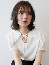 クレオヘア インターナショナル 八丁堀店&nbsp;20代/抜け感のあるくびれボブ