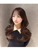 レイヤーカット/顔まわり/前髪カット/くびれ巻き/名古屋/栄