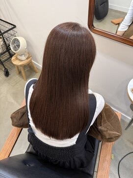 エヌヨンブンノイチ 茅ヶ崎(n1/4) セミロングレイヤーカット顔周りレイヤーウルフハッシュカット