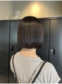 ミニボブ/黒髪ボブ/切りっぱなしボブ