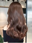 グレージュオリーブベージュロングおくれ毛_ba568971