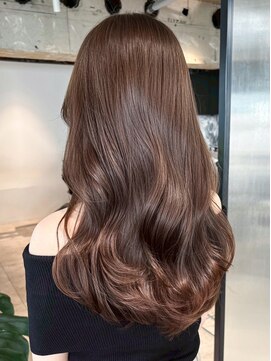 シオン(shion) グレージュオリーブベージュロングおくれ毛_ba568971