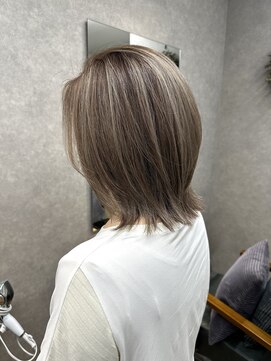 黒髪/クラゲヘアー/オリーブグレー/小顔/ココアベージュ［稲毛］