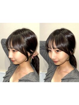 顔まわりのカットが得意なサロン。韓国風のスタイルに特化し、細部までこだわります。【韓国ヘア】