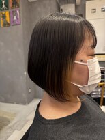 ボスコ 下北沢店(bosco) 前下りボブ×イヤリングカラー