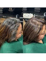 ハピネス クローバー 八木店(Happiness CLOVER)&nbsp;ハイライト　白髪ぼかし　脱白髪染め　ベージュカラー