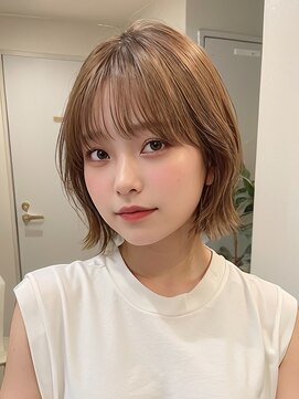 サンドイエナ 横浜店(sand yena) くびレイヤーボブルフネビージュ小顔ワンレンこなれミディ