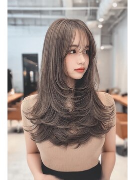 ケシキ 表参道 原宿(kesiki.) ミディアムレイヤー/顔周りレイヤー/ハッシュカット/韓国へア