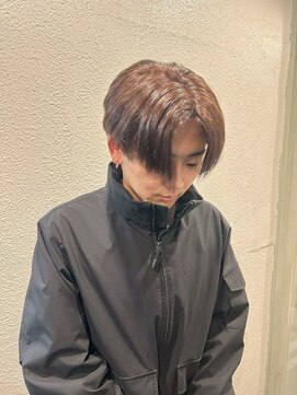 パーミル ルモ クマモト(permille ‰ LUMO Kumamoto) センターパート×ピンクベージュ