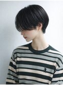 ブルーブラックショート/黒髪ショート/ハンサムショート新宿