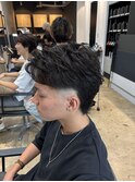 MEN’S/リバースセンターパート/ニュアンスパーマ/船橋