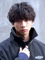 ルーシー 福岡大名店(LUCEY)&nbsp;ツイストスパイラルパーマ波巻きパーマシャドウパーマメンズ