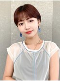 ハンサムショート/丸みショートボブ/20代30代40代50代/顔周り