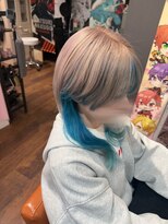 ヲタクに美容室は難しい。&nbsp;夏映え♪インナーブルーウルフ