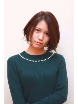 ヘアサロン トラヴィス(hair salon Travis) 手軽なスタイリングが人気のウェービーボブ。クセ毛の方も是非！
