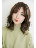 フィガロ ミリー 北生駒店(Figaro Mily) 肩ハネミディアムスタイル 　外ハネボブアッシュブラウン