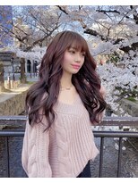 ヘアメイクサロン ゼロ(ZERO)&nbsp;桜ピンク♪春もZEROでロングヘア(*^^*)☆