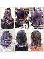 トルネード(TORNADO)&nbsp;韓国アイドル風　ラベンダーカラーコラージュ　タンバルモリ☆