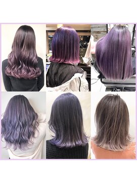 トルネード(TORNADO) 韓国アイドル風 ラベンダーカラーコラージュ タンバルモリ☆