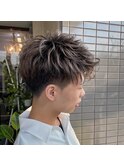 束感アップバングツーブロック