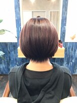 アクア ヘア いわき四ツ倉駅店(akua hair) 暗髪モーブカラー大人タンバルモリ艶髪まるみ小顔