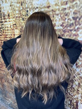 ハク(haku) #吉原color ナチュラルなバレイヤージュカラー