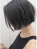 くせ毛を魅力に◎クセを生かしたパーマ風ボブ【AND CHILL渋谷】