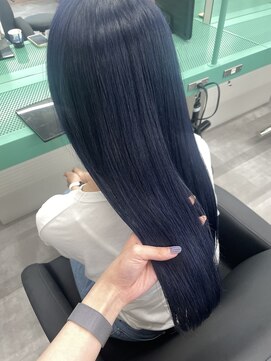 エイト 川崎店(EIGHT) ブリーチあり!寒色ネイビーブルー