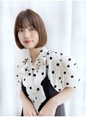韓国風ボブ、タンバルモリ♪シースルーバング