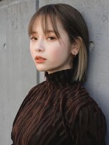 オーレント(AULENT)&nbsp;インナーカラーボブ/ボブ/大人ボブ/インナーカラー/髪質改善