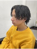 波巻きスパイラルパーママッシュウルフセンターパート