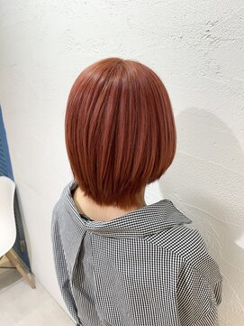 アジールヘア 池袋東口店(agir hair) ブリーチ1回~コーラルピンクダブルカラーイルミナカラー池袋東口