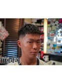 クロップスタイル×アイロンパーマ