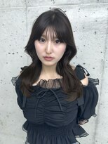 ビューブルー 亀戸錦糸町(VIEW BLUE)&nbsp;美髪カールピンクブラウン韓国レイヤーロングセミディ顔周り前髪