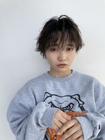 シェル 津山の手店(shel)&nbsp;顔タイプ診断　マッシュショート小顔丸みショート地毛風カラー