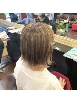 シャンプーボーイアネックス(SHAMPOO BOY Annex) ハイライトカラーボブ