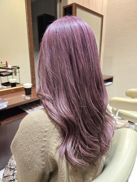 ヘアメイク アリエス 岩切店(HAIR MAKE aries) ラベンダーピンク ニュアンスカラー 仙台 ケアブリーチ