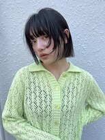 パークレーン アイス イヴェン(park lane ICI yeven)&nbsp;切りっぱなしボブ顔まわりレイヤーボブレイヤー姫カットYUKI