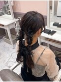 ツイン編み下ろし