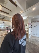 パルファン ヘアアンドスパ(PARFUM HAIR&SPA)&nbsp;オレンジカラー×レイヤースタイル