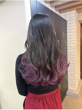 サクラ オモテサンドウ(SAKURA) 色落ちも可愛いラベンダーグラデーション/表参道/髪質改善