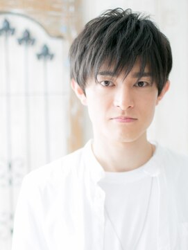 トニーアンドガイ メン 与野駅前店(TONI&GUY MEN) 社会人ビジカジ斜めバングメンズショートj与野