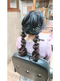 結婚式お呼ばれヘアセット