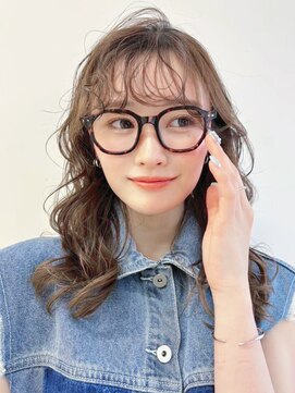 ホォレ 豊中店(fore) オリーブベージュショートミニボブグレージュブリーチレイヤー