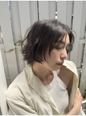 ショート透明感カラー20代30代ウルフレイヤーカット
